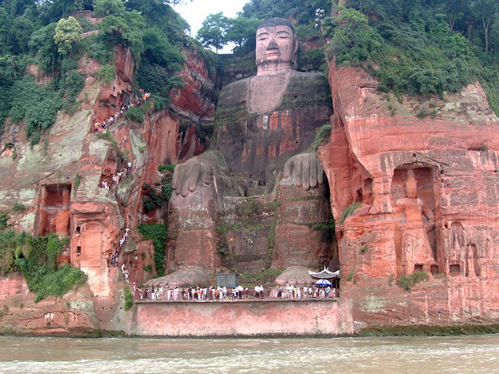 Image of The Leshan Giant Buddha statue