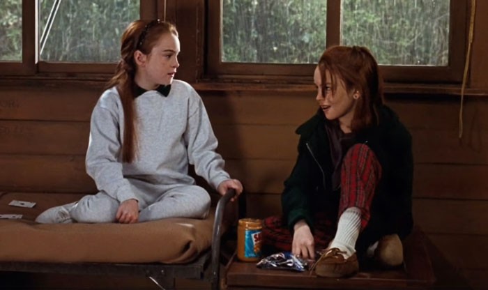 Scene from "The Parent Trap" movie