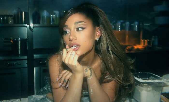 Screen photo from Ariana Grande official music video