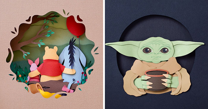 Inspired By Popular Movies And TV Shows, I Created Paper Collages Of The Characters (18 Pics)