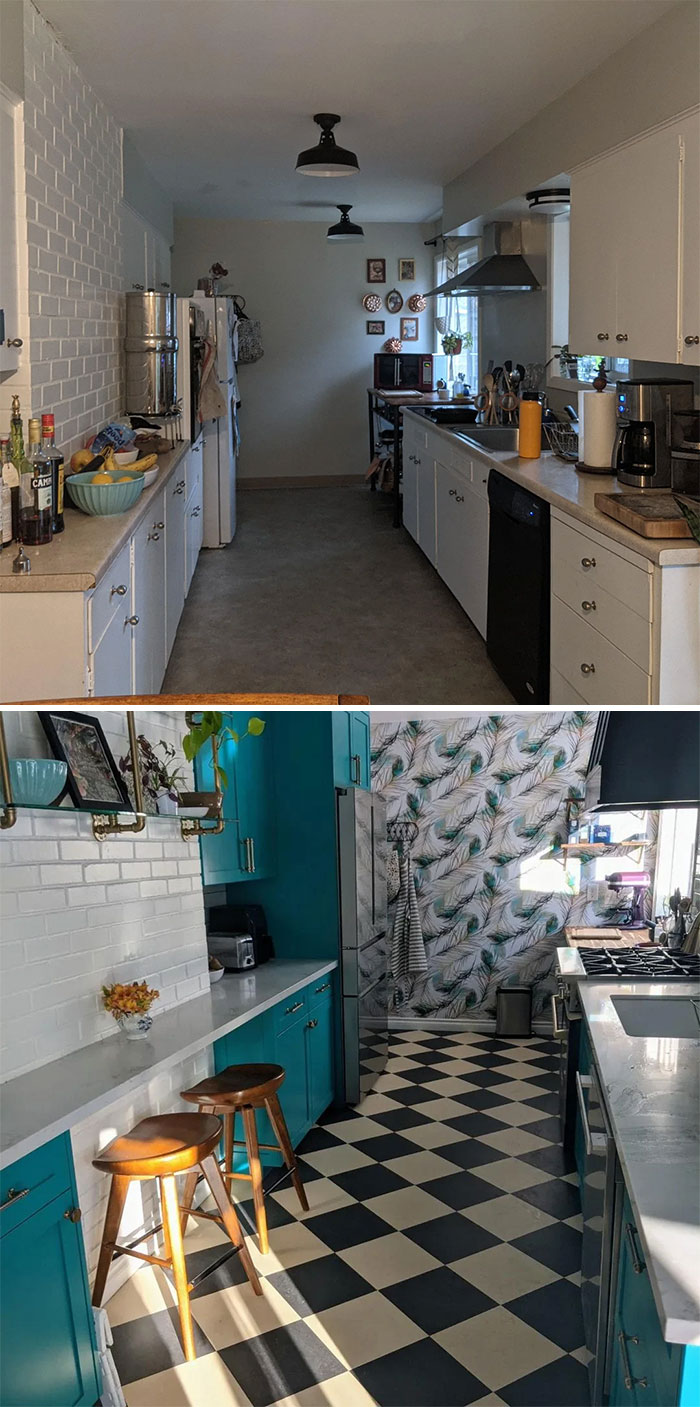 Galley Kitchen Remodel, Portland Or. (Before Pic At The End)