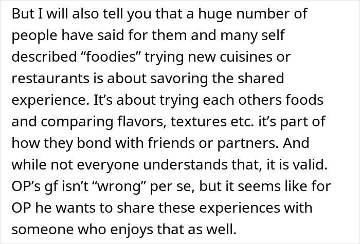"Am I A Jerk For Refusing To Take My Girlfriend To Nice Places Because She Eats Like A Kid?" "Am I A Jerk For Refusing To Take My Girlfriend To Nice Places Because She Eats Like A Kid?"