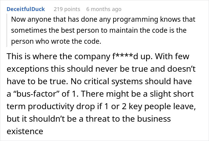 Boss Tells Senior Programmer To Move Back To NYC For Work, So He Quits, And The Company Quickly Realizes How Essential He Was Boss Tells Senior Programmer To Move Back To NYC For Work, So He Quits, And The Company Quickly Realizes How Essential He Was