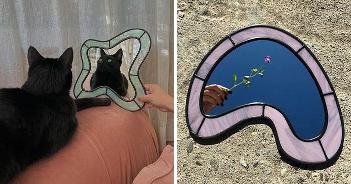 This Artist Creates Wavy, Psychedelic-Looking Mirrors (35 Pics)