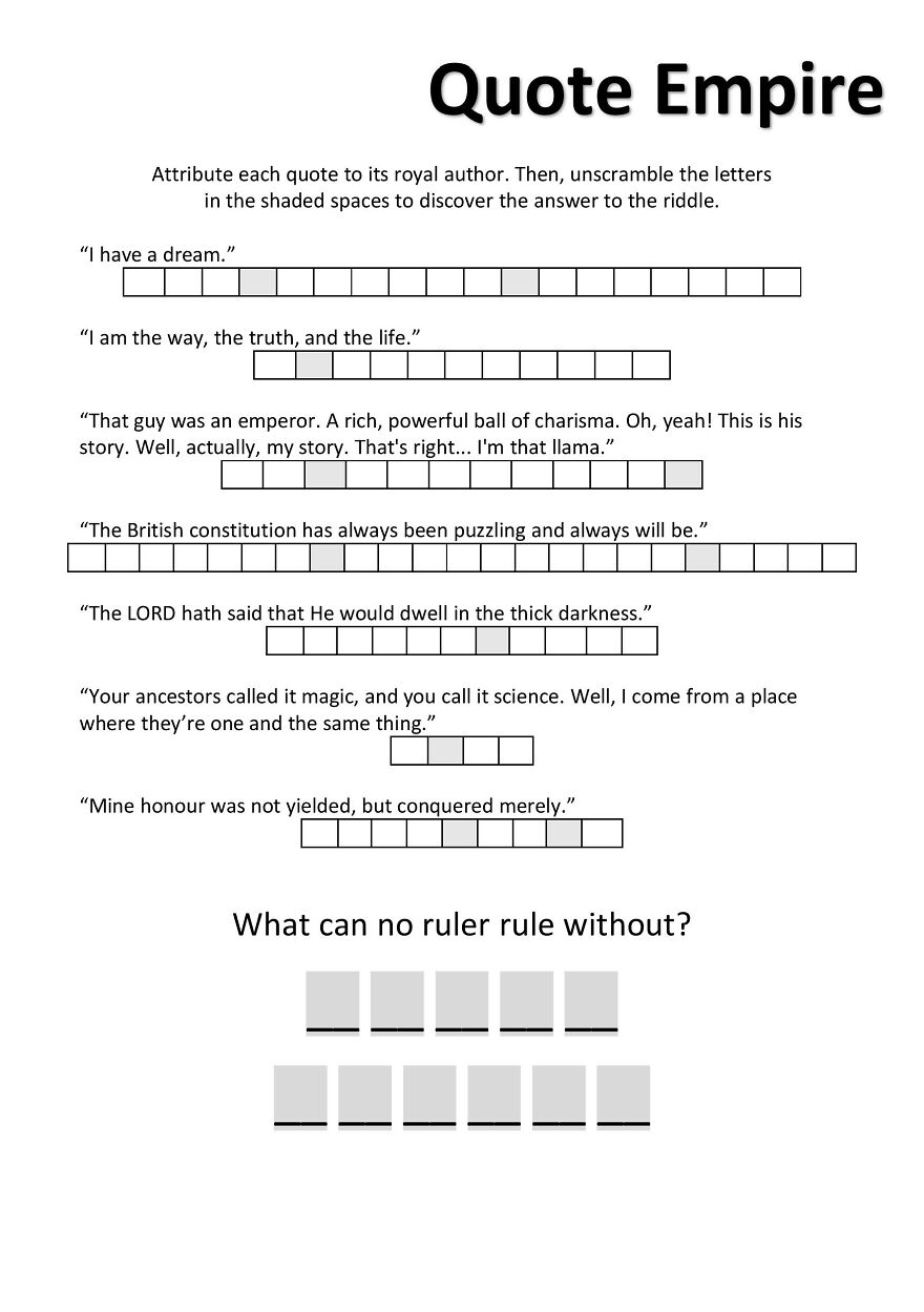 I Designed 31 Puzzles To Solve, One For Each Day Of The Month