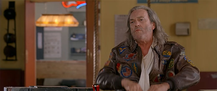 Patches O'Houlihan sitting