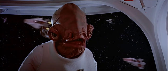 Admiral Ackbar talking