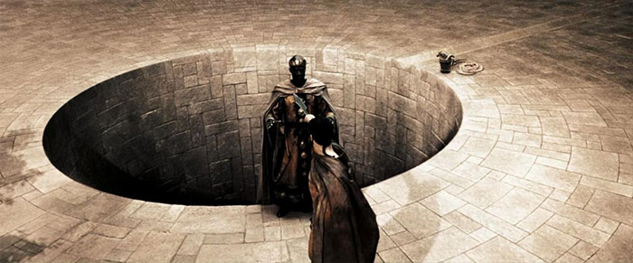 King Leonidas fighting