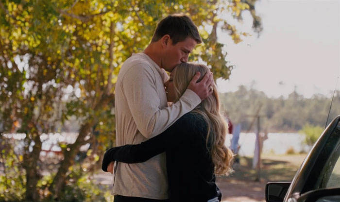 Savannah and John hugging 