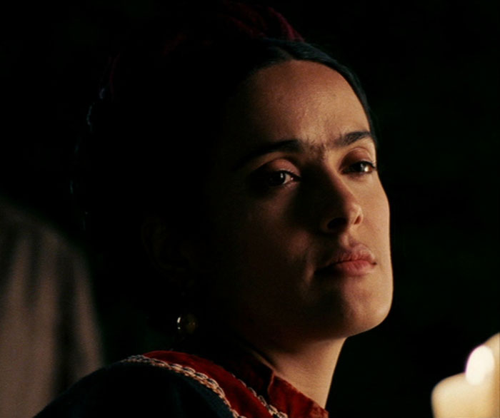 Frida's face in the shadow 