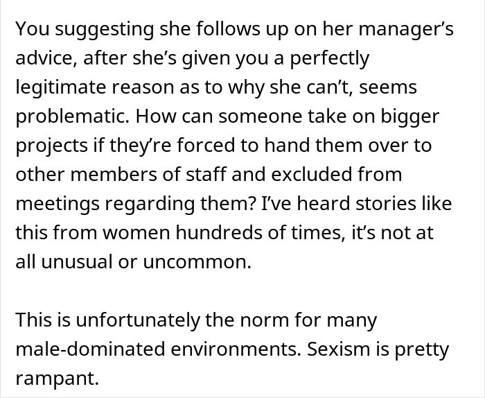 Guy Challenges His GF's Claims About Sexism At Work, Gets An Eye-Opening Reality Check