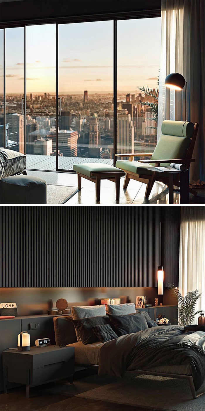 Dark Bedroom By Drew Sup 3D