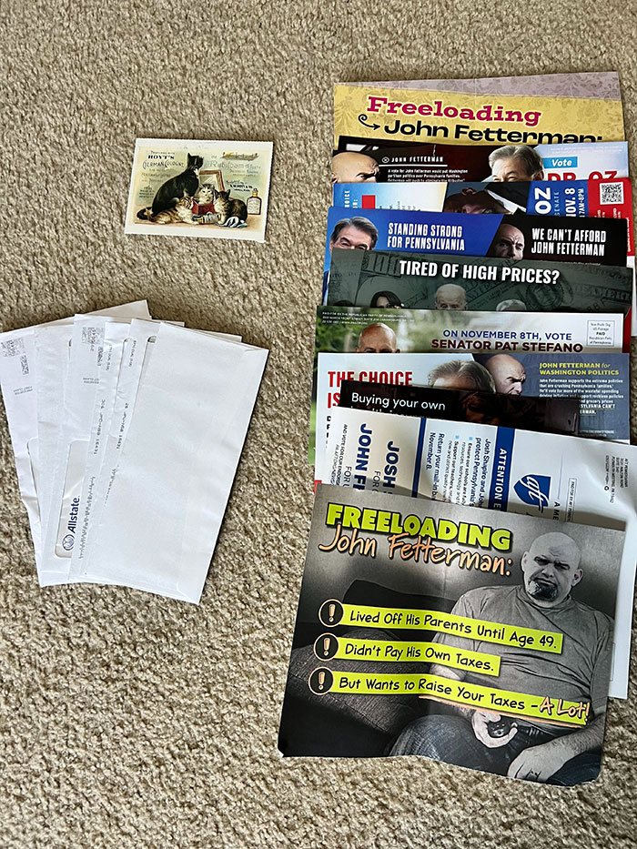 The Number Of Political Ads Versus Bills And Personal Mail In The First 3 Days Of The Month