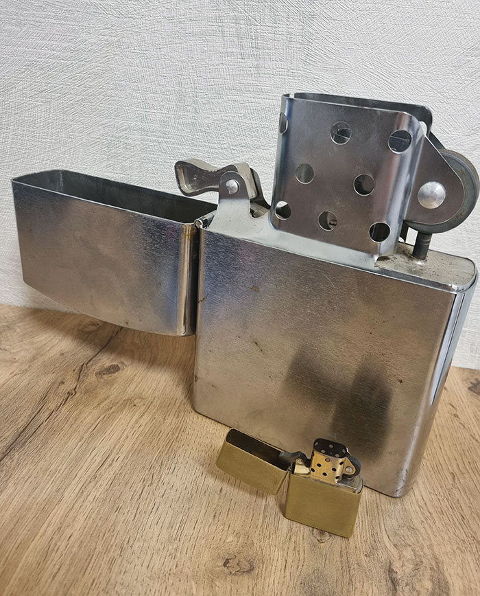 Giant Zippo Lighter vs. Regular One