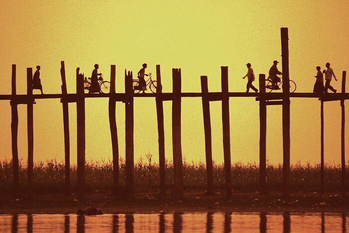 U Bein Bridge, Mandalay, Myanmar