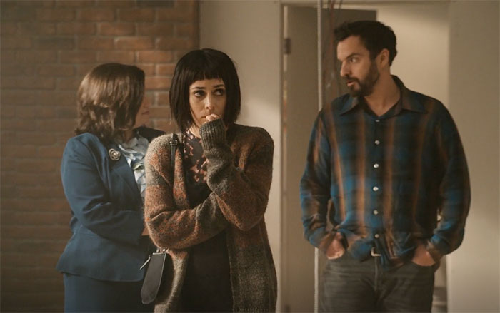 Jake and Bean standing and looking in A Dark Quiet Death Episode in Mythic Quest