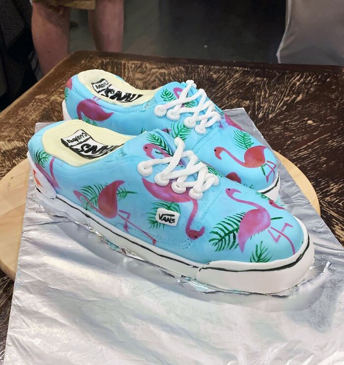 This Cake My Mom Made Me For My Birthday. She Is Not A Professional Of Any Kind. I Have A Lot Of Vans