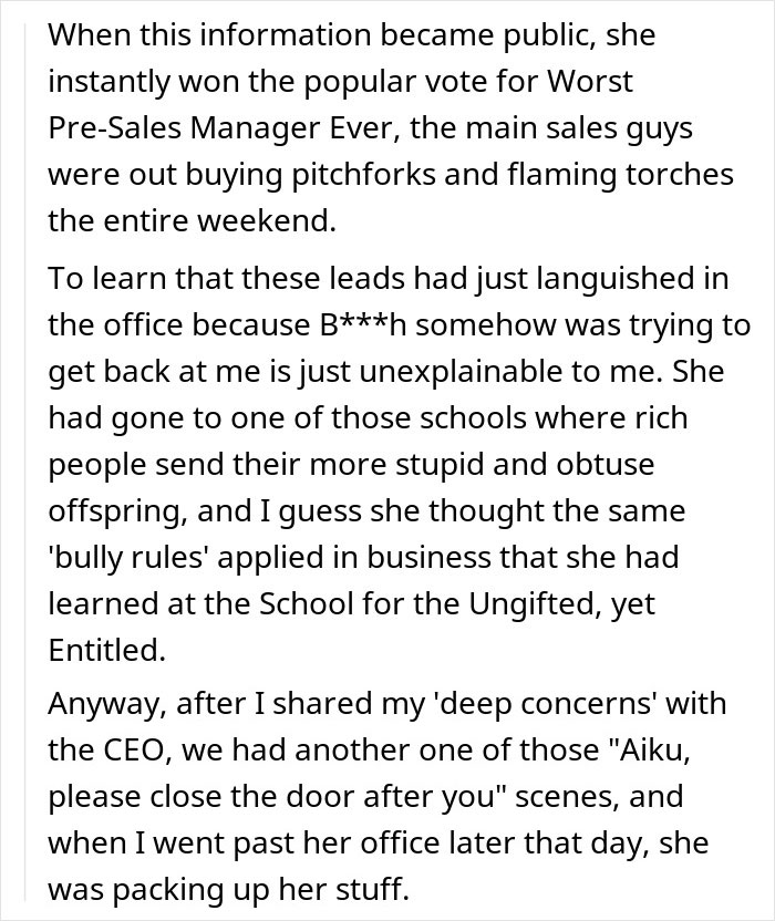 "She Marched Straight Into The CEO’s Office”: Woman Presents Coworker's Work As Her Own, Gets Exposed Right In Front Of The CEO "She Marched Straight Into The CEO’s Office”: Woman Presents Coworker's Work As Her Own, Gets Exposed Right In Front Of The CEO