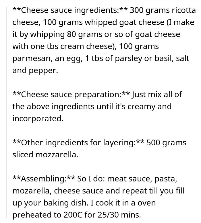 Woman Mocks GF&rsquo;s Signature Lasagna, Gets Insulted After She Serves Her A Premade One The Next Time