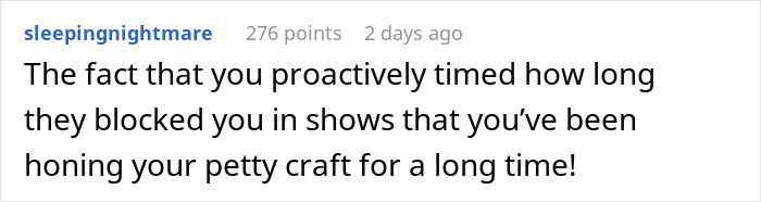 Person Decided To Block A Car For Exactly 17 Minutes And 20 Seconds To Get Revenge, They Drive Off And Regret It Dearly