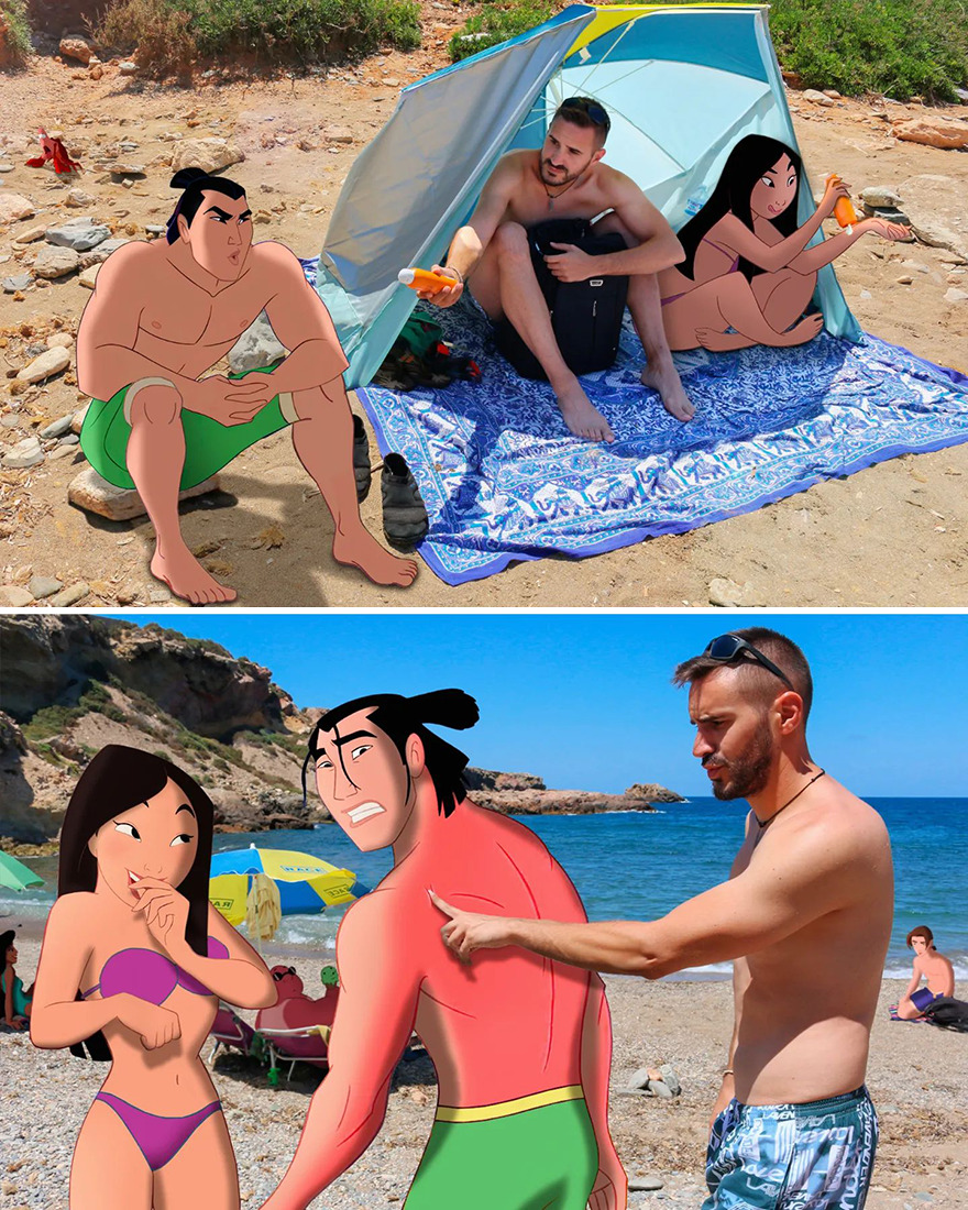 This Guy Continues To Put Our Favorite Animated Characters In His Pictures (21 New Pics)