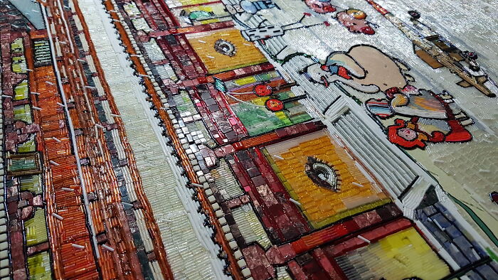 To Make The Paintings &ldquo;Alive&rdquo; I Cover Them With Glass Beads (17 Pics)