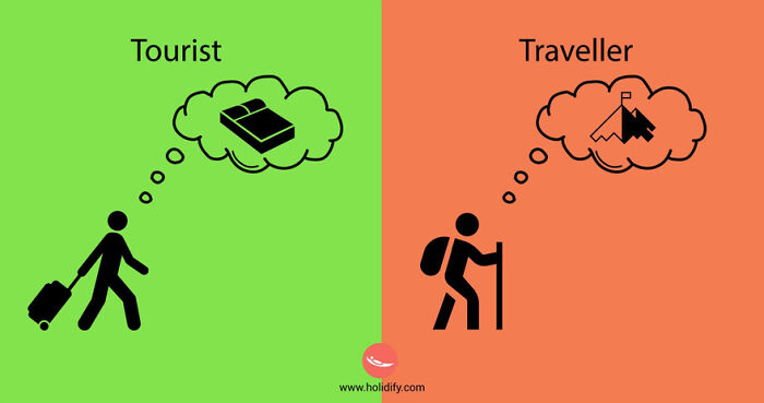 12 Differences Between Tourists And Travellers