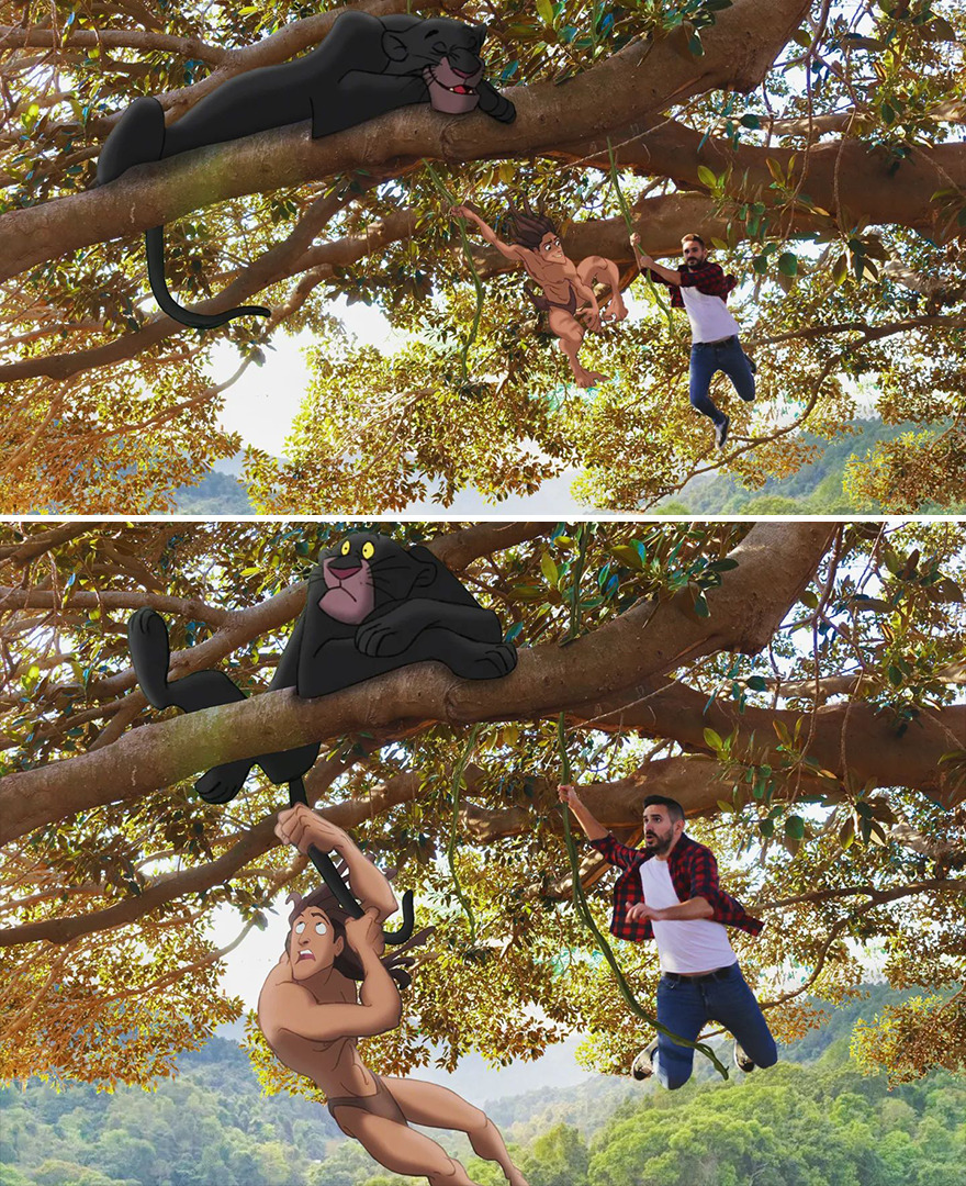 This Guy Continues To Put Our Favorite Animated Characters In His Pictures (21 New Pics)