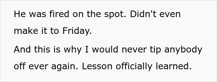 &ldquo;Lesson Officially Learned&rdquo;: Employee Shares Why You Should Never Warn Your Coworkers About Them Getting Fired