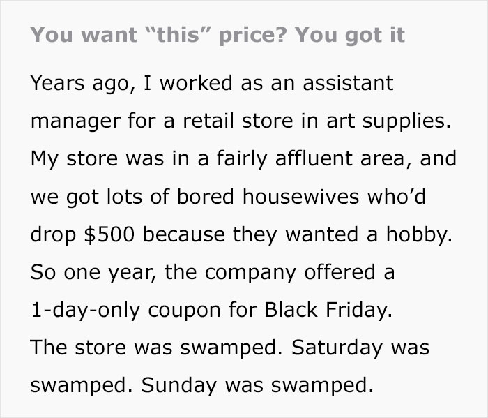 &ldquo;It Was A Good Day To Be Retail&rdquo;: Cashier Beats Rude Karen At Her Own Game Through Malicious Compliance