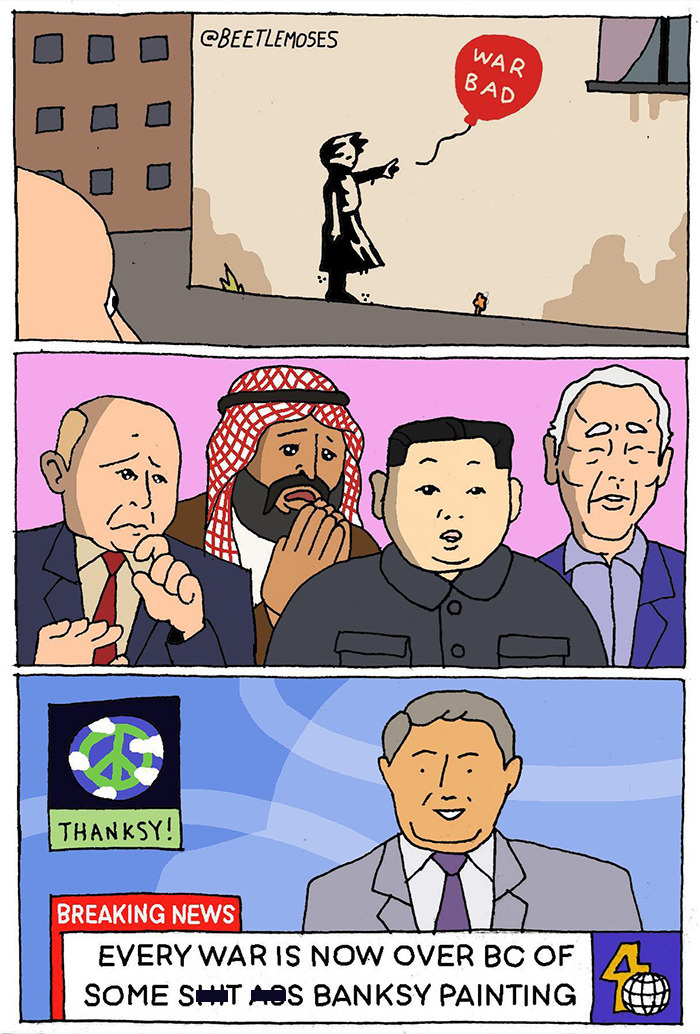 Hilarious Nonsensical "Beetlemoses" Comics With A Dark Twist