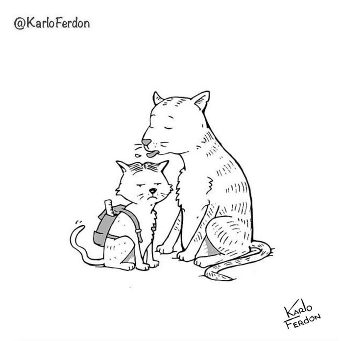 This Artist Continues To Make Humorous Comics Without Using A Single Word, And Here Are His 30 Newest Ones