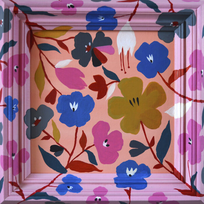 Original Acrylic Painting "Pink Pattern"