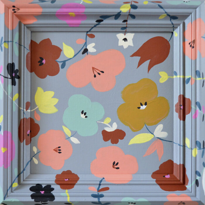 Original Acrylic Painting "Grey Pattern"