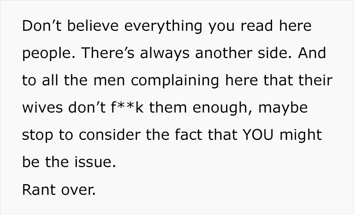 Woman Lists All The Reasons She Doesn't Want To Have Sex With Her Husband After She Catches Him Complaining, And Every Man Needs To Read This