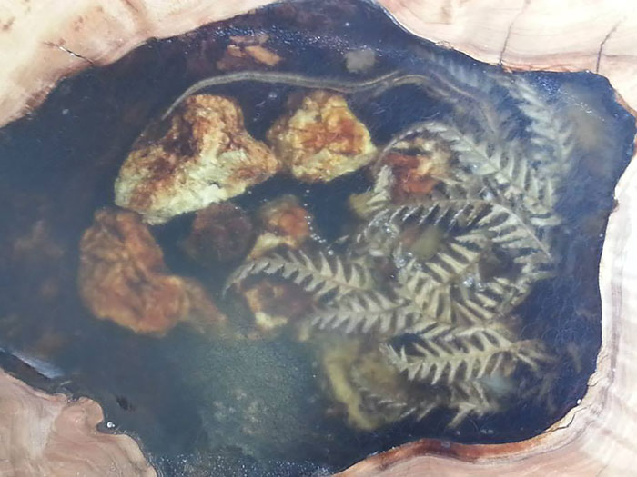 Artists Fill Tables’ Cracks With Sea Shells, Stones, And Starfish