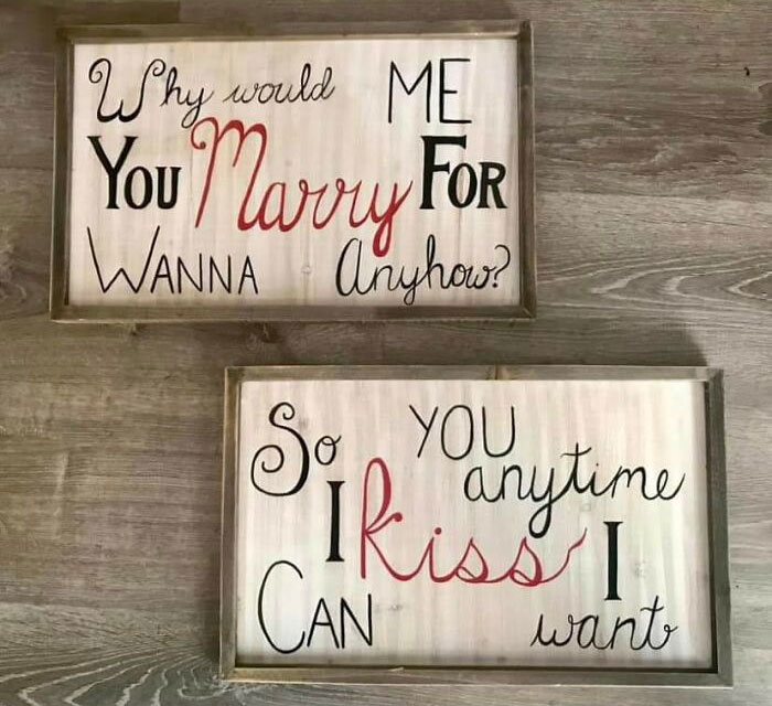 Why Would Me You Marry For Wanna Anyhow?