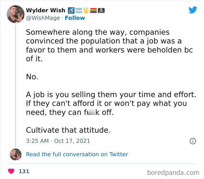 A Job Is Little More Than Just Us Trying To Survive!