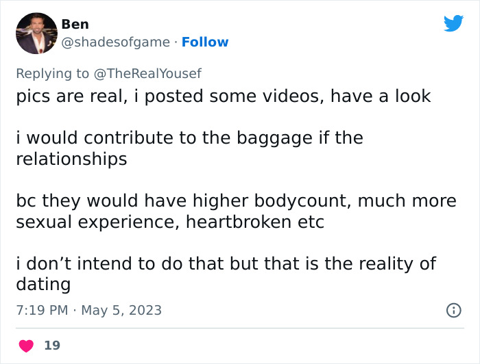 “Too Much Mileage And Baggage When They’re Older”: 40-Year-Old’s Viral Tweet Urging People To Date Women Under 24 Backfires “Too Much Mileage And Baggage When They’re Older”: 40-Year-Old’s Viral Tweet Urging People To Date Women Under 24 Backfires