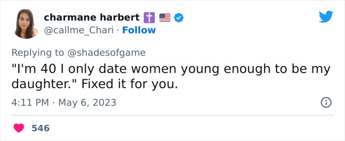 “Too Much Mileage And Baggage When They’re Older”: 40-Year-Old’s Viral Tweet Urging People To Date Women Under 24 Backfires “Too Much Mileage And Baggage When They’re Older”: 40-Year-Old’s Viral Tweet Urging People To Date Women Under 24 Backfires