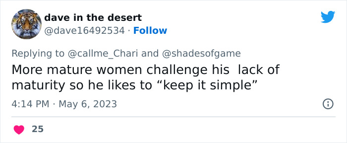 “Too Much Mileage And Baggage When They’re Older”: 40-Year-Old’s Viral Tweet Urging People To Date Women Under 24 Backfires “Too Much Mileage And Baggage When They’re Older”: 40-Year-Old’s Viral Tweet Urging People To Date Women Under 24 Backfires