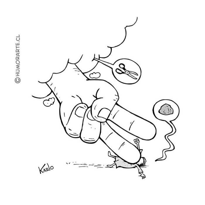 This Artist Continues To Make Humorous Comics Without Using A Single Word, And Here Are His 30 Newest Ones