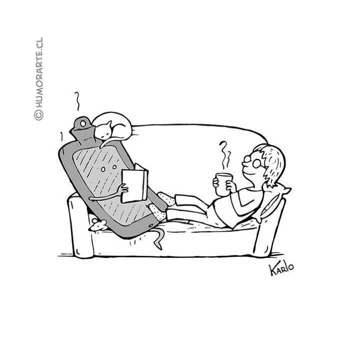 This Artist Continues To Make Humorous Comics Without Using A Single Word, And Here Are His 30 Newest Ones