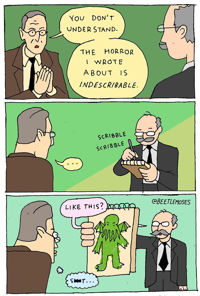 Hilarious Nonsensical "Beetlemoses" Comics With A Dark Twist