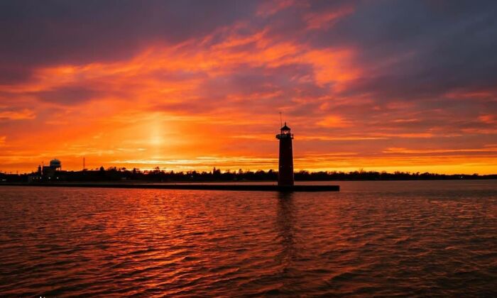 Sunset Over Lake Michigan