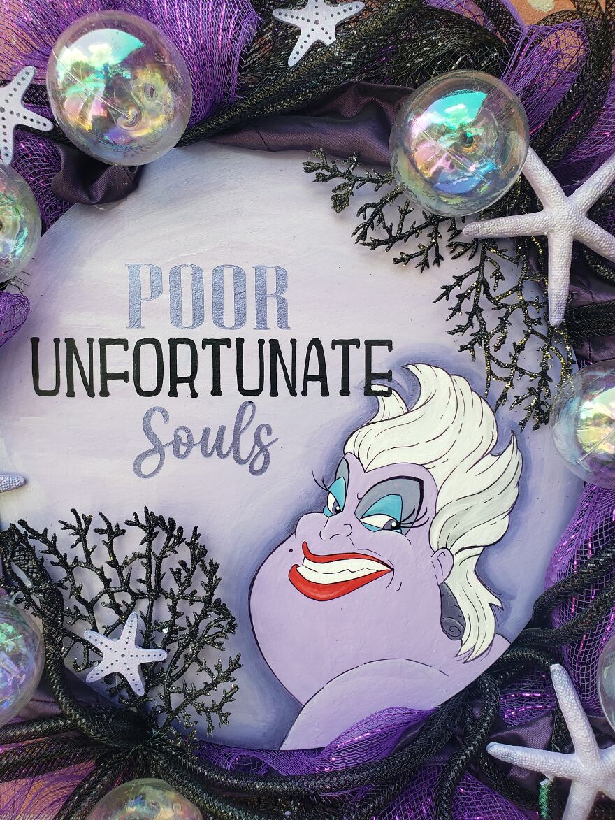 Super Excited About The New Little Mermaid Movie So I Made A Couple Wreaths