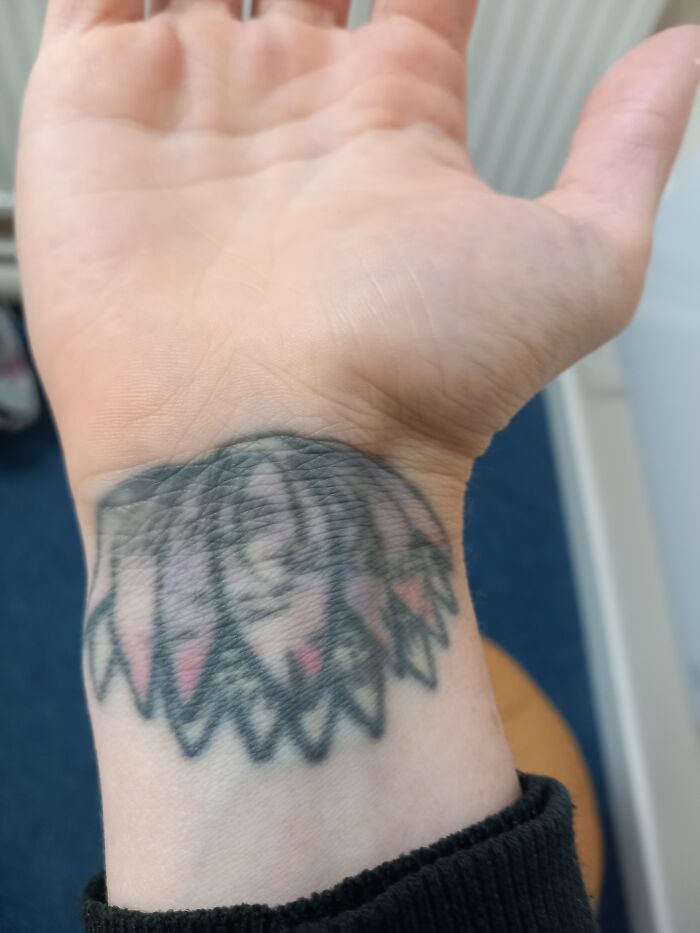 2-For-1 Deal. Ugly, Bad Cover Up Of My Mum's Name, Which Was Spelt Wrong (The 'Tattooist' Was Drunk, I Was High And Spelled Her Name Wrong))