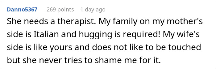 "Am I The Jerk For Hugging My Brother In Front Of My Wife, Despite Knowing That Makes My Wife Uncomfortable?"