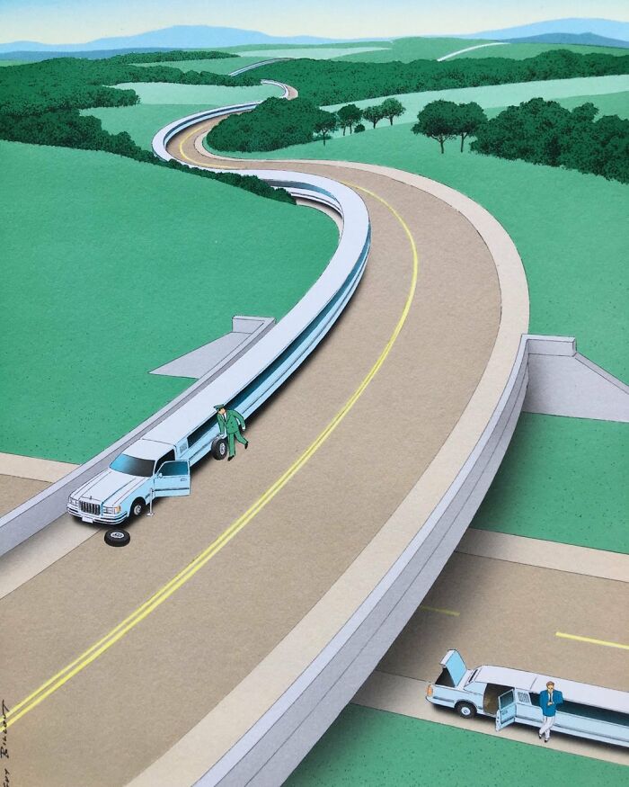 Meet Guy Billout's Brilliantly Ironic Illustrations That Transform The Ordinary Into The Extraordinary (New Pics)