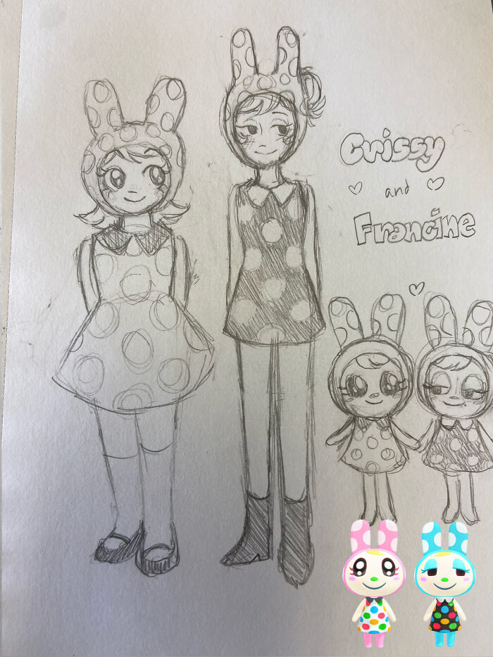 I Reimagined And Drew Animal-Crossing Characters As Humans (7 Pics)